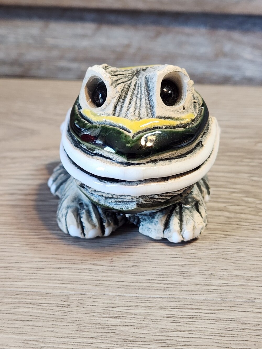 Vintage Artesania Rinconada Frog Toad Figurine Uruguay Art Pottery Handcrafted